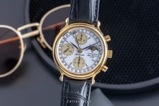 Chronoswiss A.Rochat Chronograph vergoldet Automatik Herrenuhr Ref. 77590 