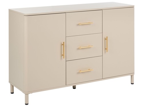 Sideboard stahl beige mit - sideboard,