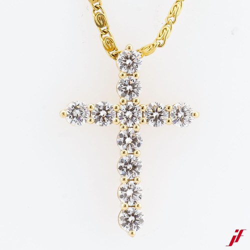 Kreuz anhänger 18k gelbgold - anhänger,