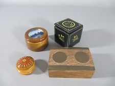 4 Pillendosen aus Holz aus