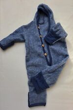 Cosilana Baby Fleece Overall mit Umschlag, 60% Schurwolle, 40% Baumwolle 62/68