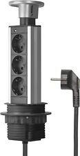 Steckdose Steckdosenleiste Steckerleiste Steckerturm Versenkbar 3500W 3-fach