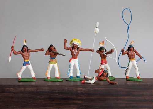 Ddr indianer set weiss - indianer, gummi
