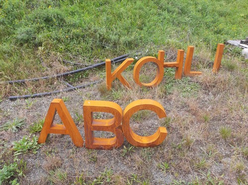 Buchstaben metall deko diy - deko,