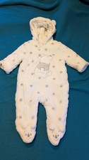 Baby Winteroverall weiß Gr