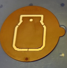 Koziol Nutella Cappuccino Deko Schablonen Keksstempel Glas Weihnachten