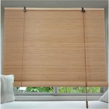 Bambusrollo Sonnenschutz Sichtschutz Rollo Seitenzugrollo, für Fenster und Türen