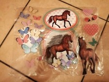 Pferde Sticker für Kinder Zimmer, manche 3D