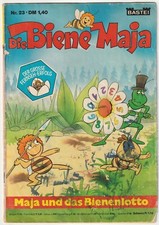 ✪ DIE BIENE MAJA #23 Maja und das Bienenlotto, Bastei 1977 COMICHEFT Z3