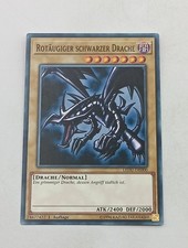 Yu-Gi-Oh Einzelkarte Rotäugiger schwarzer Drache bespielt