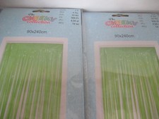 2Fransenvorhang Halloween Türvorhang 90 x 240cm Tür Deko Vorhang Dekoration grün