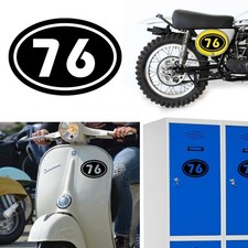 Numero oval - numero, 76
