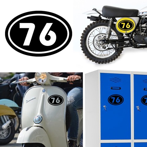 Numero oval - numero, 76