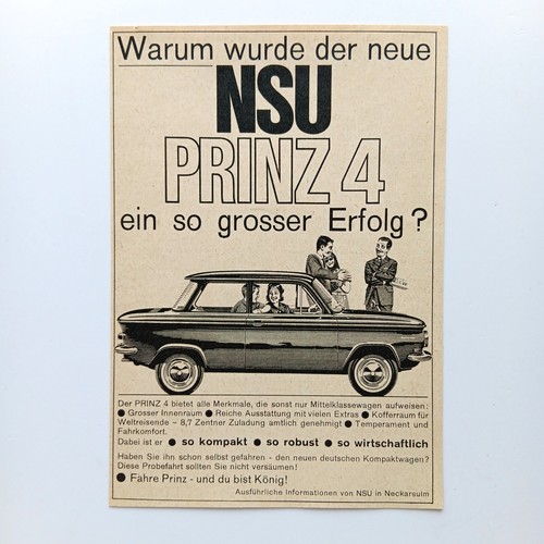 1962 nsu prinz werke - 1962,