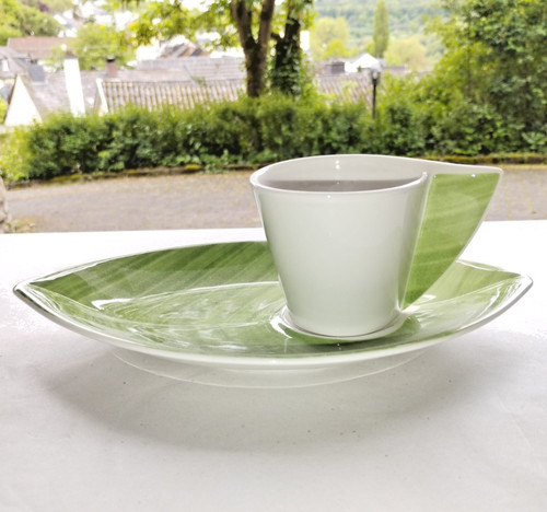 Palm leaf kaffeetasse mit - palm,
