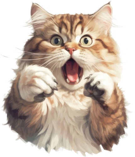 Katze lustige überraschung - katze,