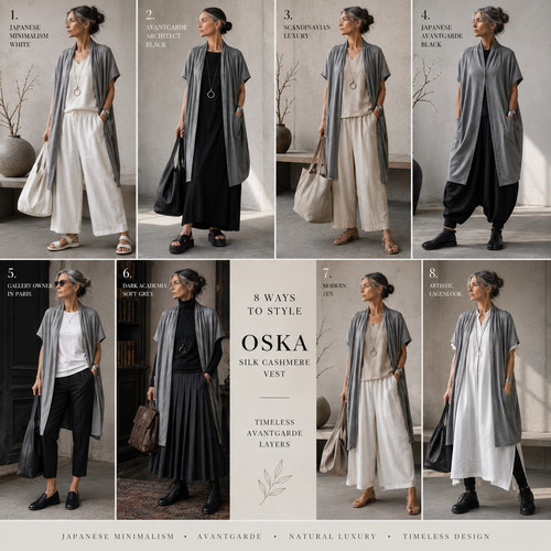 Oska weste seide kaschmir - seide,