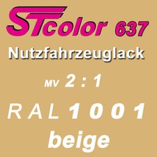 8,5 kg STC 2K HS Autolack VOC 2:1 RAL 1001 beige NFZ LKW Lack Set mit Härter
