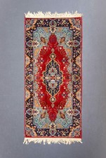 Kerman Keshan Orientteppich Perserteppich vermutlich 1970er Jahre ca 180 x 78 cm