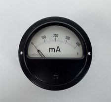 Siemens Messgerät Einbauinstrument Rundinstrument Amperemeter - 0-400 mA