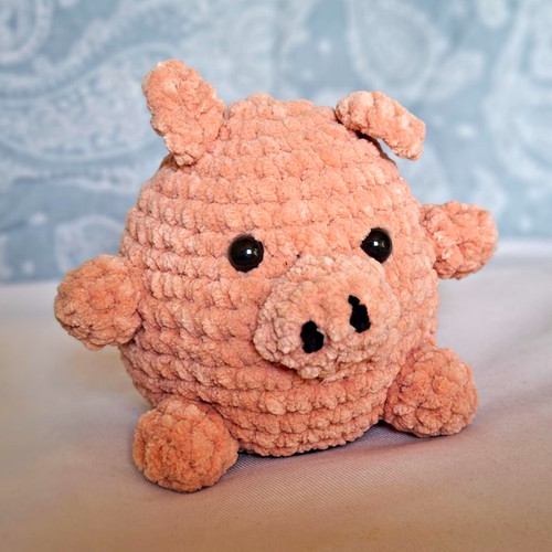 Gehäkeltes schwein rosa - gehäkeltes,