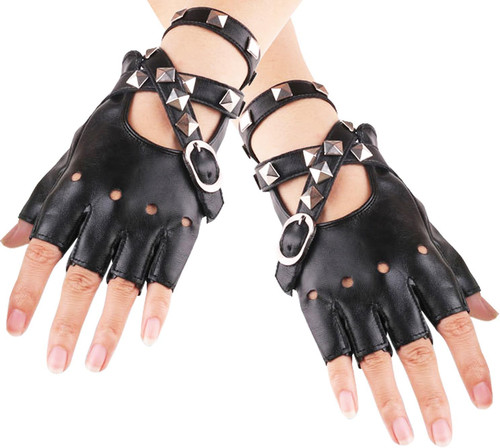 Punk nieten handschuhe - punk, pu