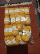 Baumwollgarn 1000 g gelb , mercerisiert