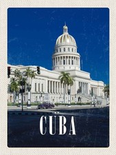 Holzschild 40x30 cm Cuba