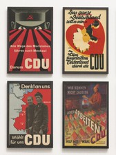 als Set: 4 Poster CDU 1950er