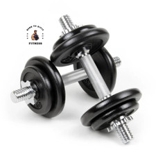 Premium Hantel Set Kurzhantel 20 kg (2x 10 kg) Guss Hantelscheiben Sport Fitness