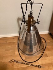 RIVIERA MAISON*HUDSON BRIDGE*Hängelampe*Metall und Chrom*Holz*NEU*Hoher Neupreis