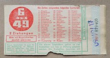 alter Lottoschein DDR 6 aus 49 ♡ Schrankfund ♡
