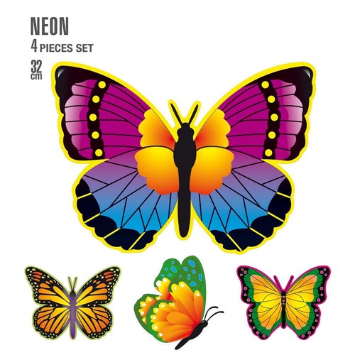 Schmetterling deko hawaii - 4x,