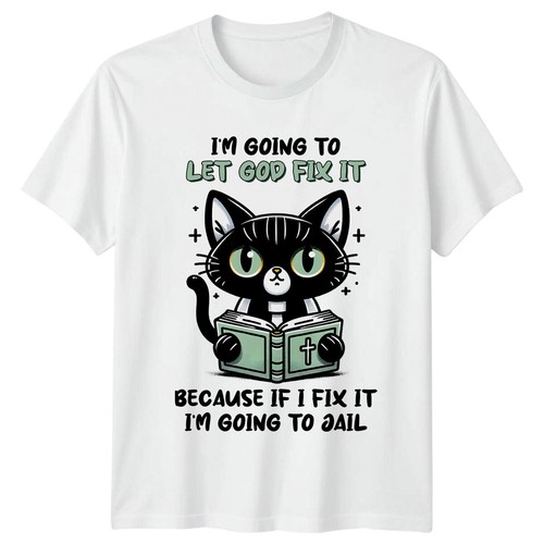 Lustiges shirt katze - t-shirt,