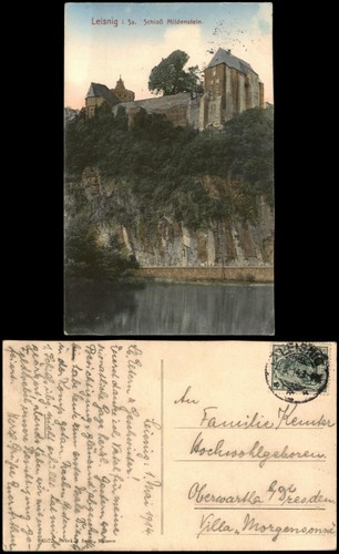 Ansichtskarte leisnig schloss - ansichtskarte,