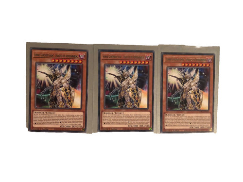 Yugioh schwarz glänzender - 3x,