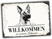 Hundeschild Willkommen Zuhause