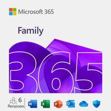 Microsoft Office 365 Family / 6-Benutzer a 5-Geräte / 1-Jahr / KEY (ESD)
