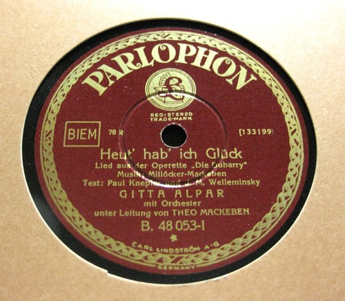 Gitta alpar heut hab - gitta, heut'