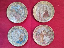 4 Sammelteller - komplette Serie. Wandteller. Hutschenreuther. Teller. Porzellan