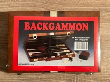 Backgammon kunstlederkoffer - backgammon, im