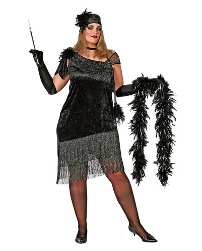 Schwarzes charleston diva - schwarzes,