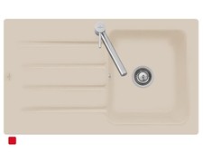 Architectura 50 - 3350 01 AM Almond Keramikspüle Handbetätigung inkl. Hahnloch