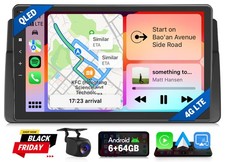 Für BMW 3ER 2006 E46X6S Android 13 6+64GB 9" Autoradio GPS Navi CarPlay DSP WiFi