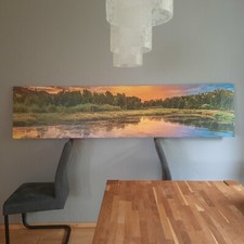 Fotobild # Flusslandschaft # Panorama # Maße: Breite 211,5 cm / Höhe 50 cm