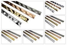 2m Fliesenbordüren Fliesenschiene rostfrei Badezimmer Fliese Listello Hexim