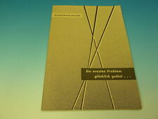 Beate Uhse " Ein ernstes Problem glücklich gelöst " Flensburg Katalog Erotik 