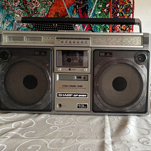 Sharp 9494 boombox - boombox, silber