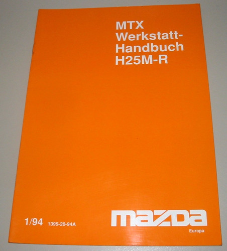 Werkstatthandbuch mazda xedos - werkstatthandbuch,