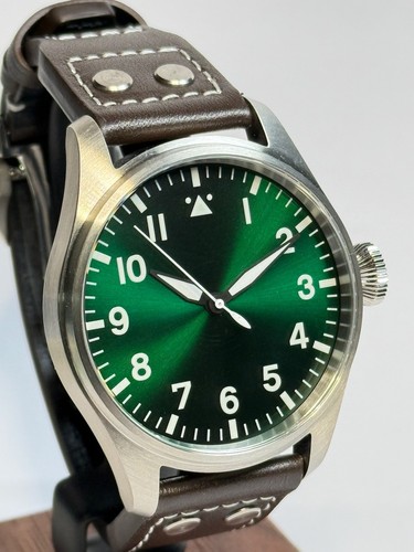 Fliegeruhr 43mm handgefertigt - 43mm,